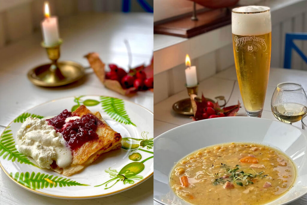 Pannkakor och ärtsoppa på torsdagar Strandhugget på Vejbystrand